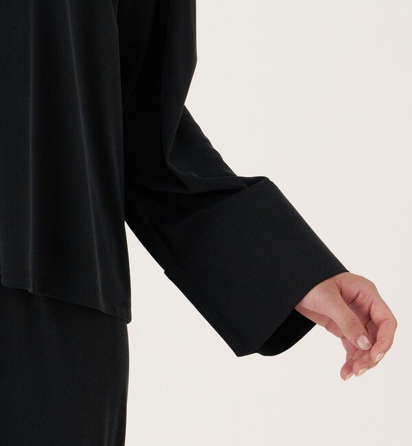 DES PRES「ファインキュプラインターロック クルーネックブラウス」|シャツ・ブラウス|