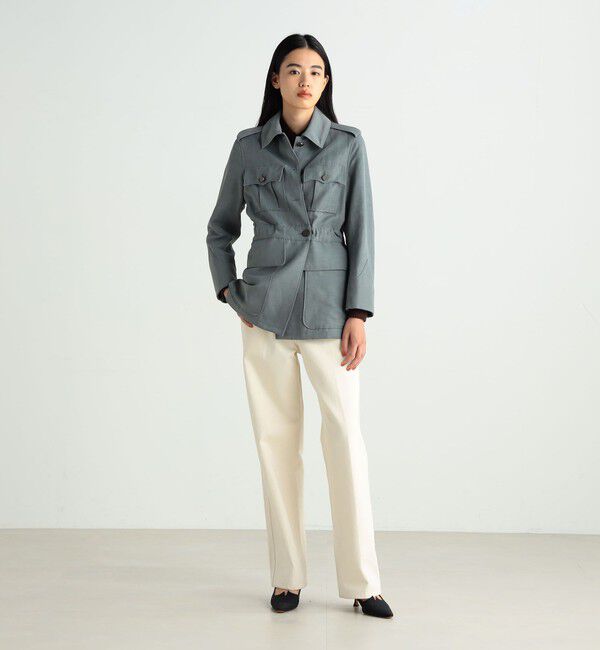 BACCA「リネンナイロンヴィンテージギャバジン ギャザードジャケット」|その他|