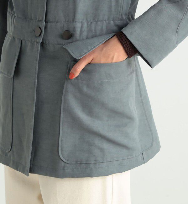 BACCA「リネンナイロンヴィンテージギャバジン ギャザードジャケット」|その他|