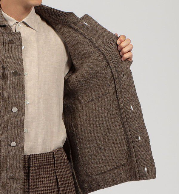 TOMORROWLAND MENS「TOMORROWLAND tricot ハイランドウール ニットブルゾン」|ニット・セーター|