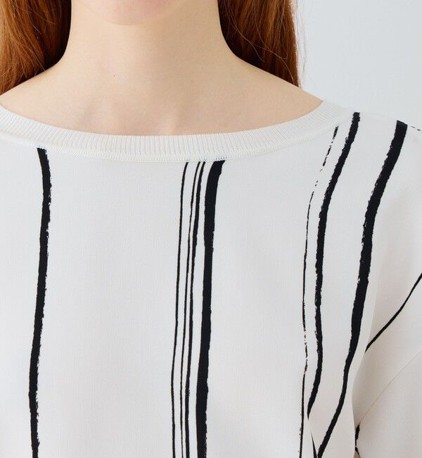 GALERIE VIE「ドローイングラインプリント プルオーバーシャツ」|シャツ・ブラウス|