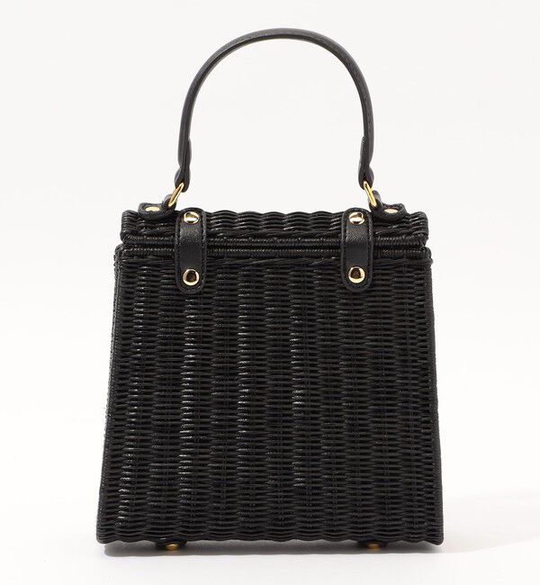 SOULEIADO「SOULEIADO ラタン スクエアバッグ」|かごバッグ|