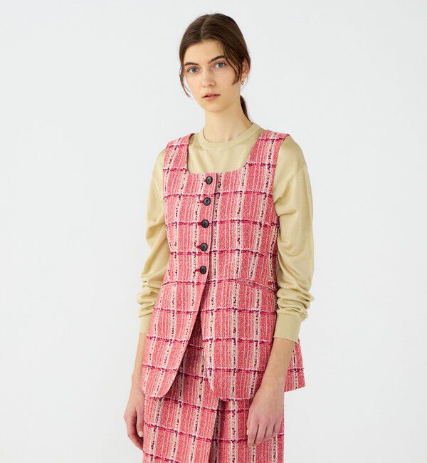 Ballsey「Cherry Pie スクエアネックジレ」|ベスト・ジレ|