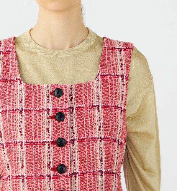 Ballsey「Cherry Pie スクエアネックジレ」|ベスト・ジレ|