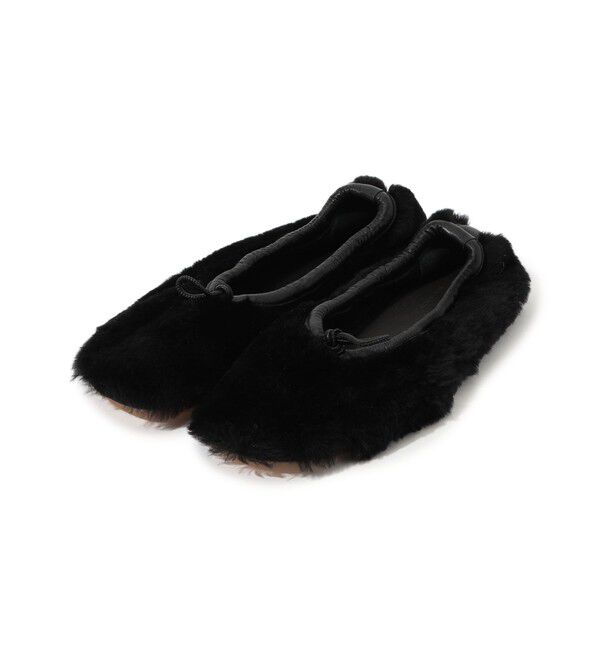 TOMORROWLAND GOODS「HEREU Puntera Shearling ムートンフラットシューズ」|バレエシューズ|