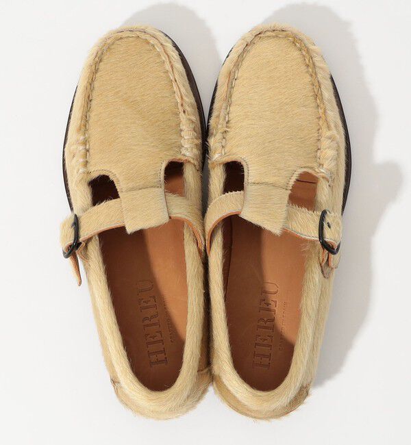 TOMORROWLAND GOODS「HEREU Alber Calf Hair カーフヘアーシューズ」|モカシン|