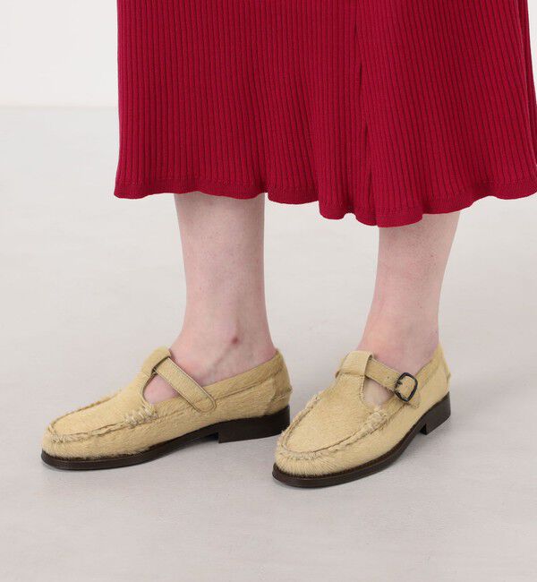 TOMORROWLAND GOODS「HEREU Alber Calf Hair カーフヘアーシューズ」|モカシン|