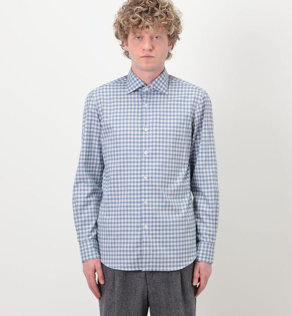 TOMORROWLAND BUYING WEAR「ERRICO FORMICOLA コットンチェック  ロングスリーブシャツ」|シャツ・ブラウス|