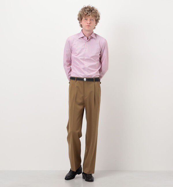 TOMORROWLAND BUYING WEAR「ERRICO FORMICOLA コットンヘアラインストライプ  ロングスリーブシャツ」|シャツ・ブラウス|