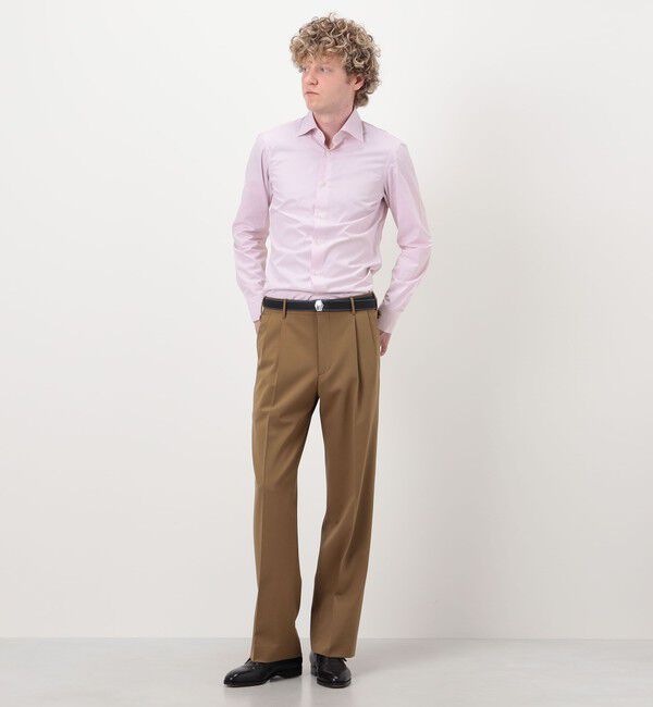 TOMORROWLAND BUYING WEAR「ERRICO FORMICOLA コットンヘアラインストライプ  ロングスリーブシャツ」|シャツ・ブラウス|