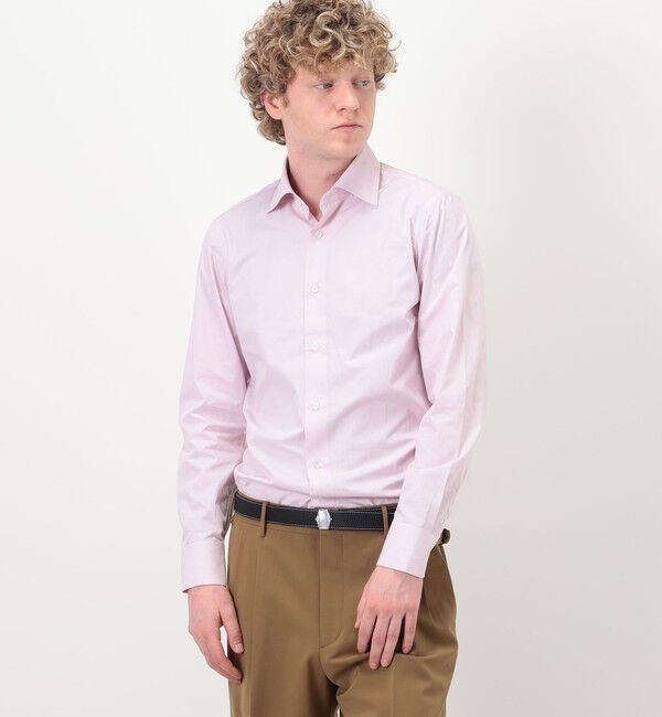 TOMORROWLAND BUYING WEAR「ERRICO FORMICOLA コットンヘアラインストライプ  ロングスリーブシャツ」|シャツ・ブラウス|