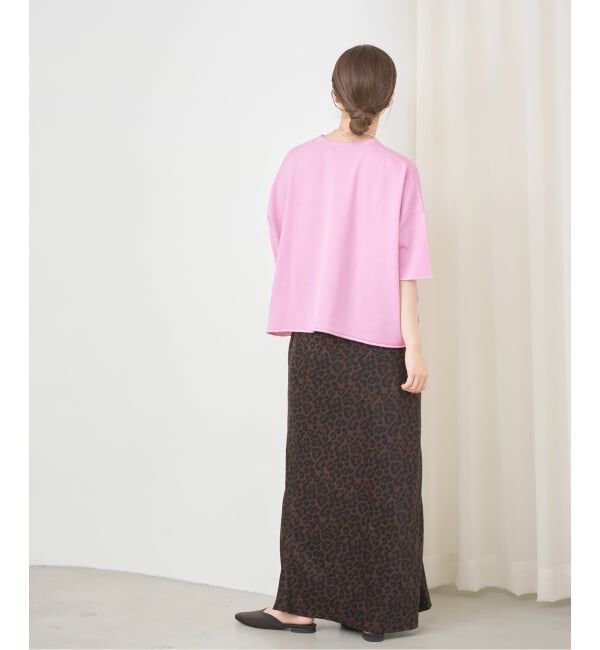 IENA「《追加3予約》LEVITA コットンハーフスリーブプルオーバー」|ニット・セーター|