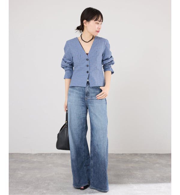 IENA「YANUK/ヤヌーク 別注 MARY Baggy straight デニムパンツ 57162501」|デニム|