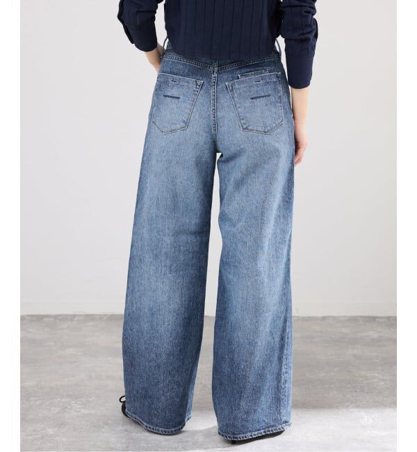 IENA「YANUK/ヤヌーク 別注 MARY Baggy straight デニムパンツ 57162501」|デニム|