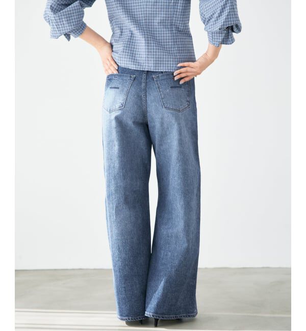 IENA「YANUK/ヤヌーク 別注 MARY Baggy straight デニムパンツ 57162501」|デニム|