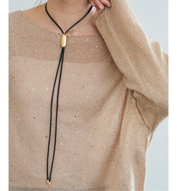 IENA「EO/イオ LOOP The CORD Necklace ネックレス BO26SS-58」|ネックレス|