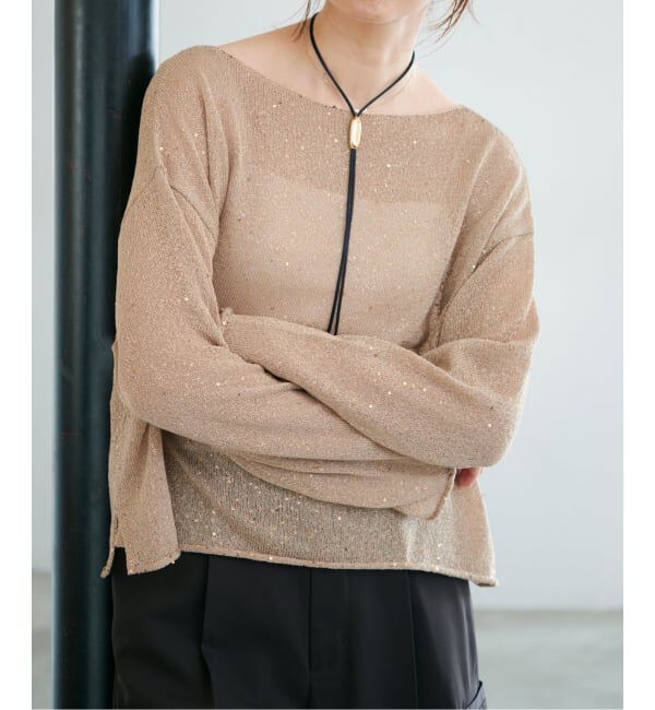 IENA「EO/イオ LOOP The CORD Necklace ネックレス BO26SS-58」|ネックレス|