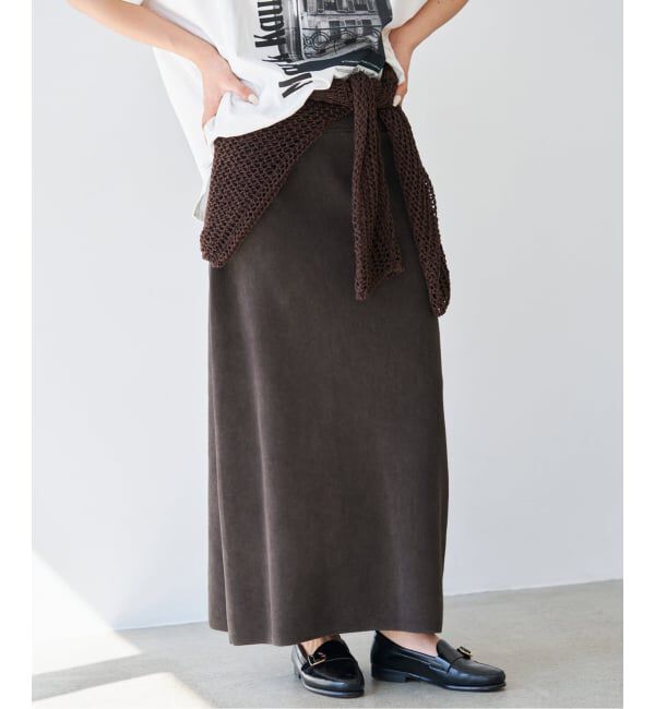 IENA「《セットアップ対応/予約》ダンボールストーンスカート」|スカート|