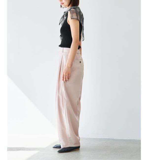 IENA「《予約》 ECOSPLASH リブボートネックプルオーバー」|ニット・セーター|