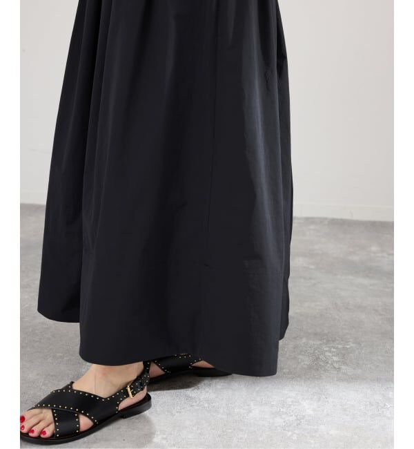 IENA「《予約》ウォッシャブル タフタギャザーフレアスカート」|スカート|