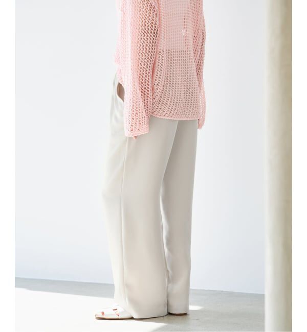 IENA「《予約》ウォッシャブルシルキーサテンイージーパンツ」|その他|