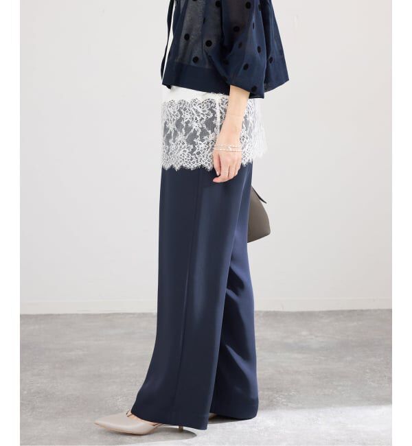 IENA「《予約》ウォッシャブルシルキーサテンイージーパンツ」|その他|