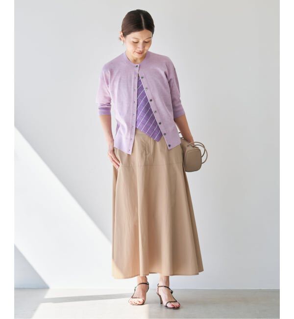 IENA「《予約/洗濯機洗い可》チノライクスカート」|スカート|