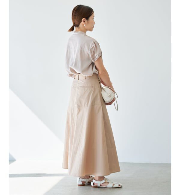 IENA「《予約/洗濯機洗い可》チノライクスカート」|スカート|