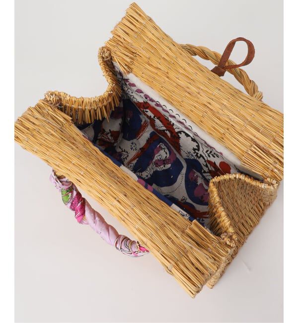 VERMEIL par iena「《予約》manipuri マニプリ プリントライニングカゴS 161255201」|かごバッグ|