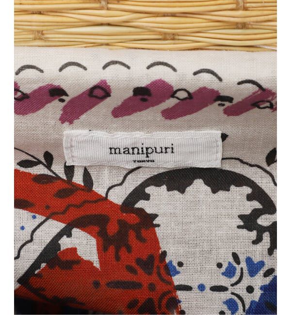 VERMEIL par iena「《予約》manipuri マニプリ プリントライニングカゴS 161255201」|かごバッグ|