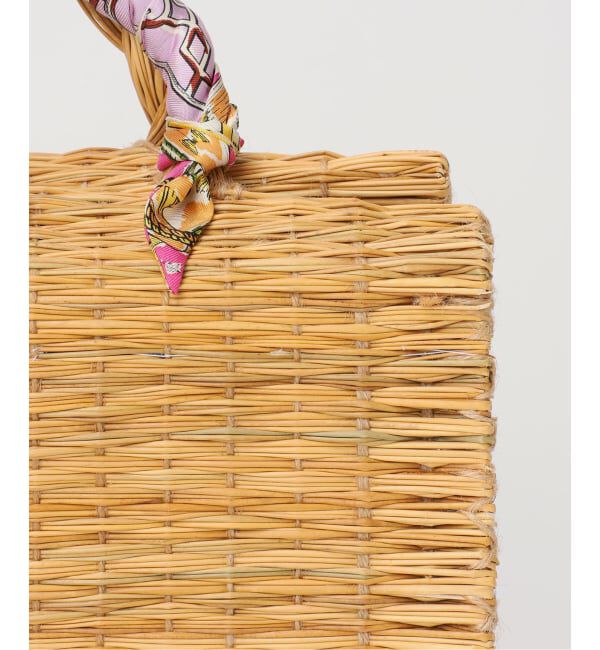 VERMEIL par iena「《予約》manipuri マニプリ プリントライニングカゴS 161255201」|かごバッグ|