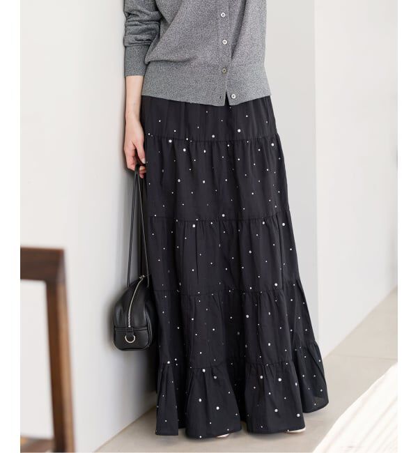 IENA「《予約》COUTURE D'ADAM/クチュールドアダム Tiered Skirt スカート 26SS-236」|スカート|