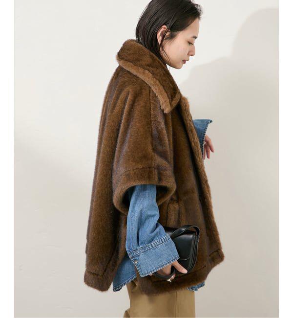 Mink Like Fur Poncho（JOURNAL STANDARD）｜ルミネの