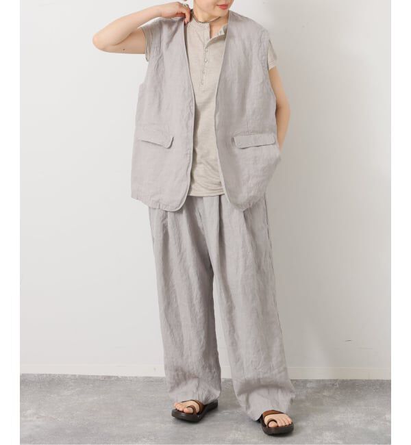 journal standard luxe「《予約》リネンヘリンボン ベスト」|ダウンベスト・ベスト|