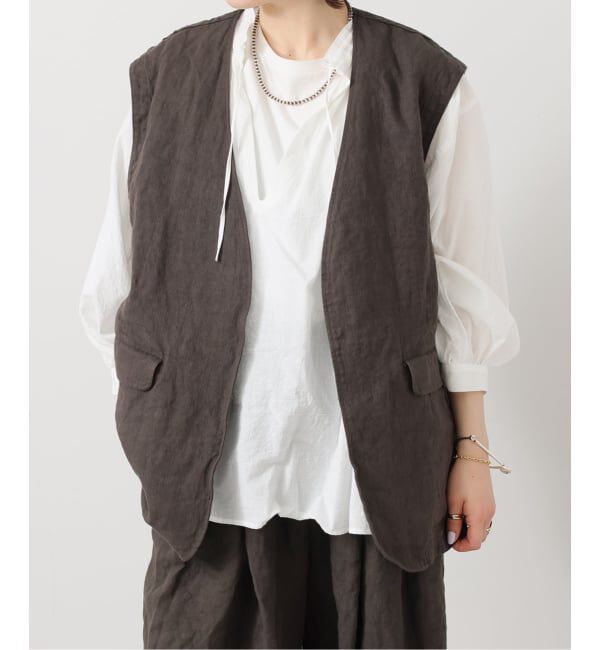journal standard luxe「《予約》リネンヘリンボン ベスト」|ダウンベスト・ベスト|