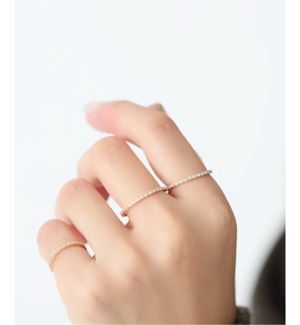 Lilas by Spick&Span「フルエタニティーダイヤピンキーリング K10」|リング|