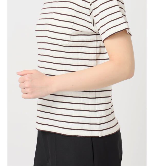 U by SPICK&SPAN「《予約》ハリヌキリブマルチボーダーTシャツ」|Tシャツ・カットソー|