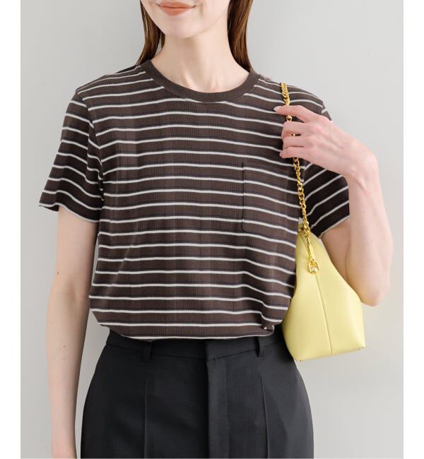 U by SPICK&SPAN「《予約》ハリヌキリブマルチボーダーTシャツ」|Tシャツ・カットソー|