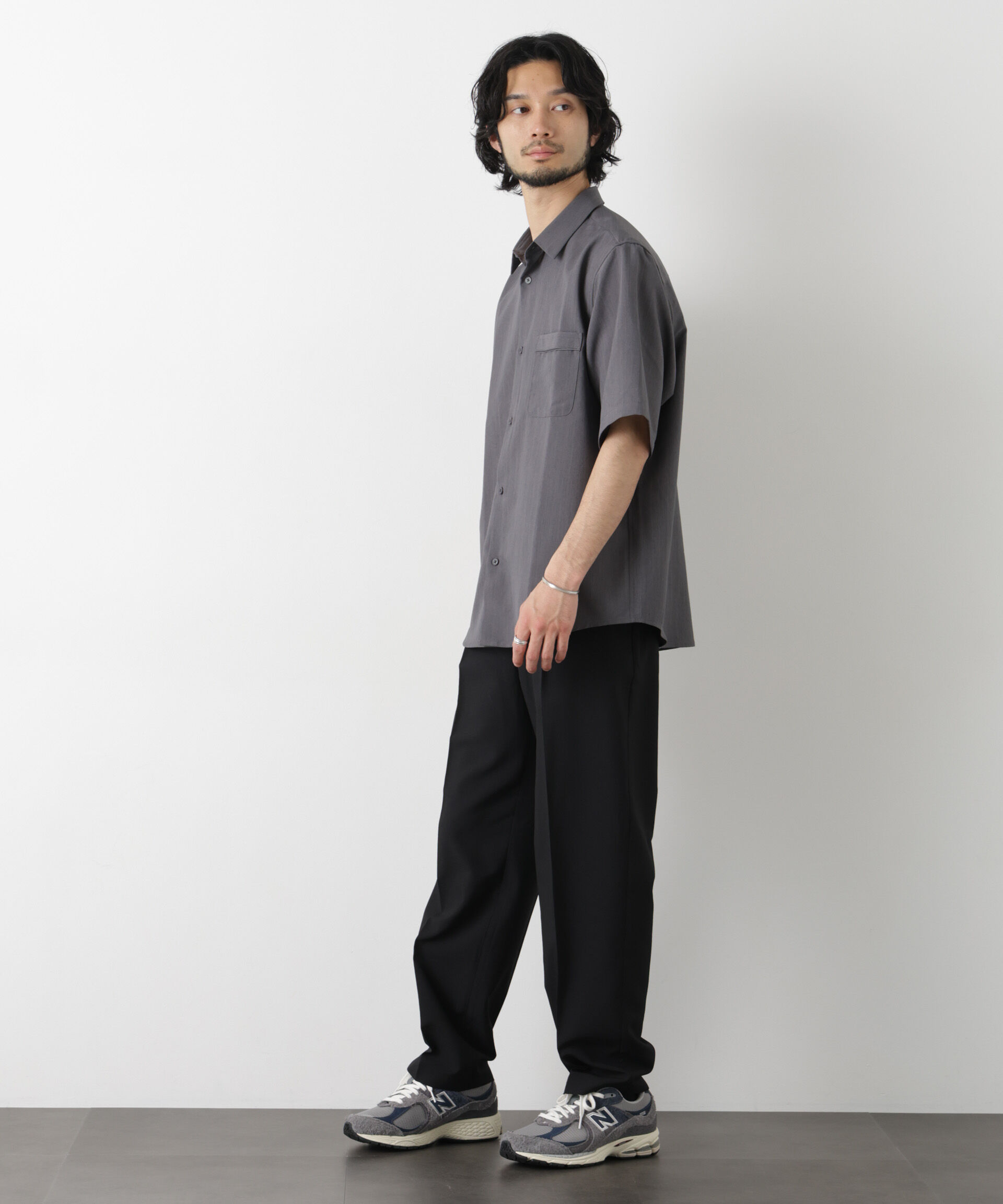 nano･universe「セオアルファ レギュラーカラーシャツ 半袖」|シャツ・ブラウス|