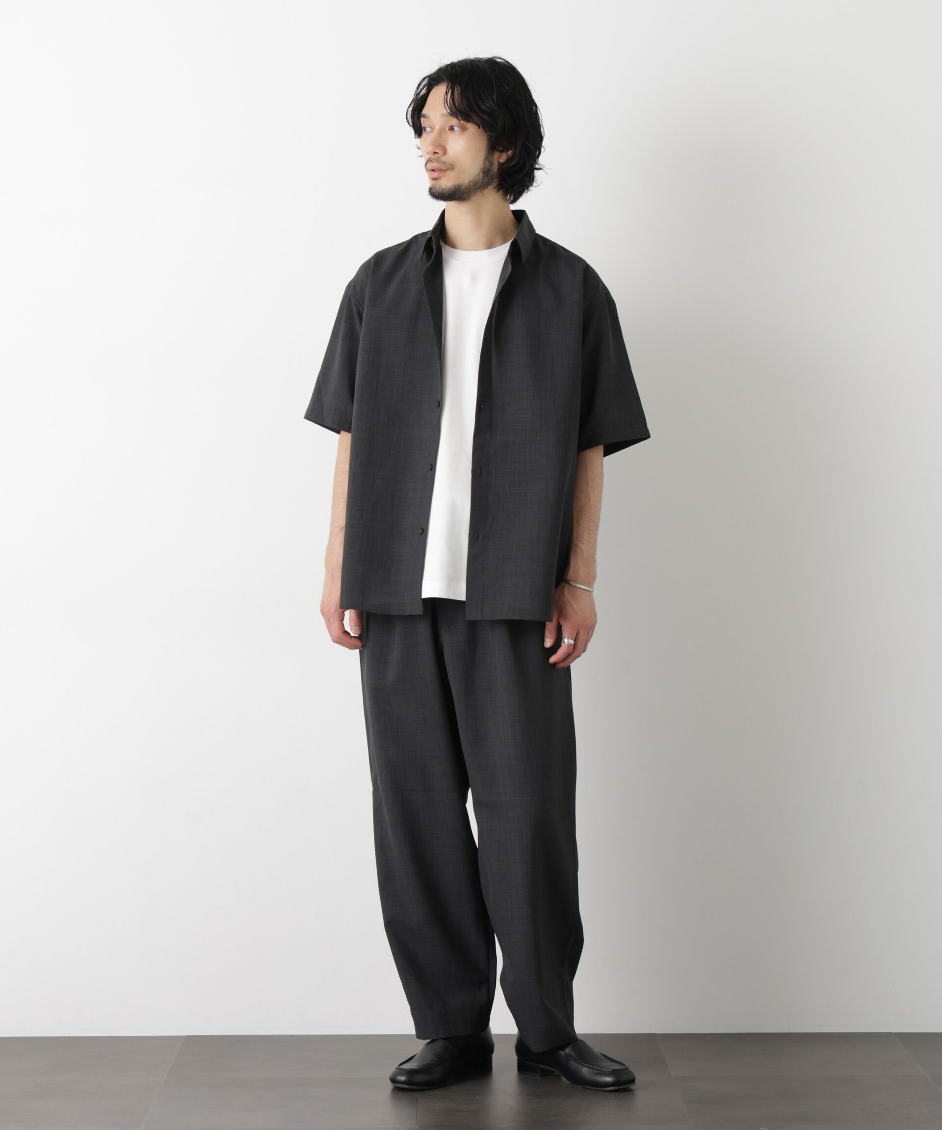 nano･universe「ライトウェイトドライ シャツ半袖（セットアップ可）」|シャツ・ブラウス|