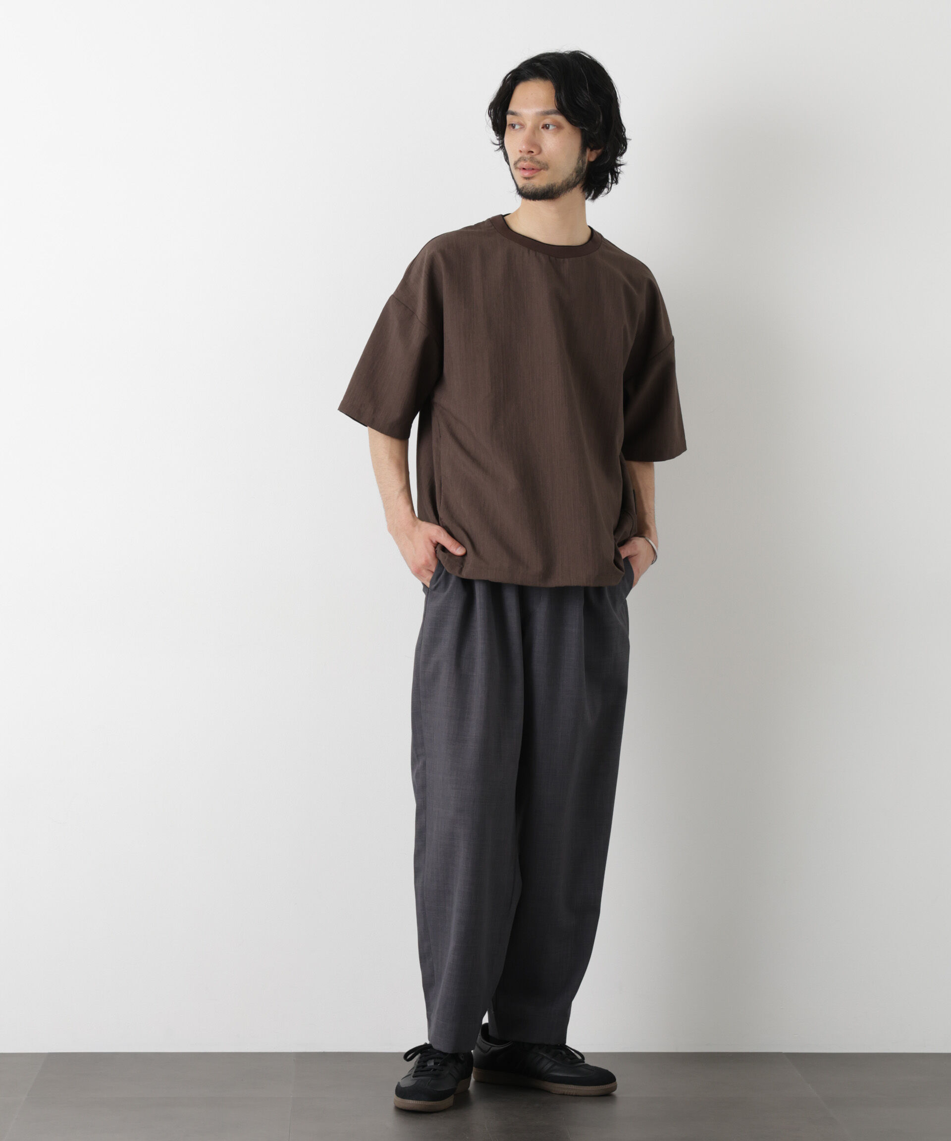 nano･universe「ライトウェイトドライ スラックス」|チノ|