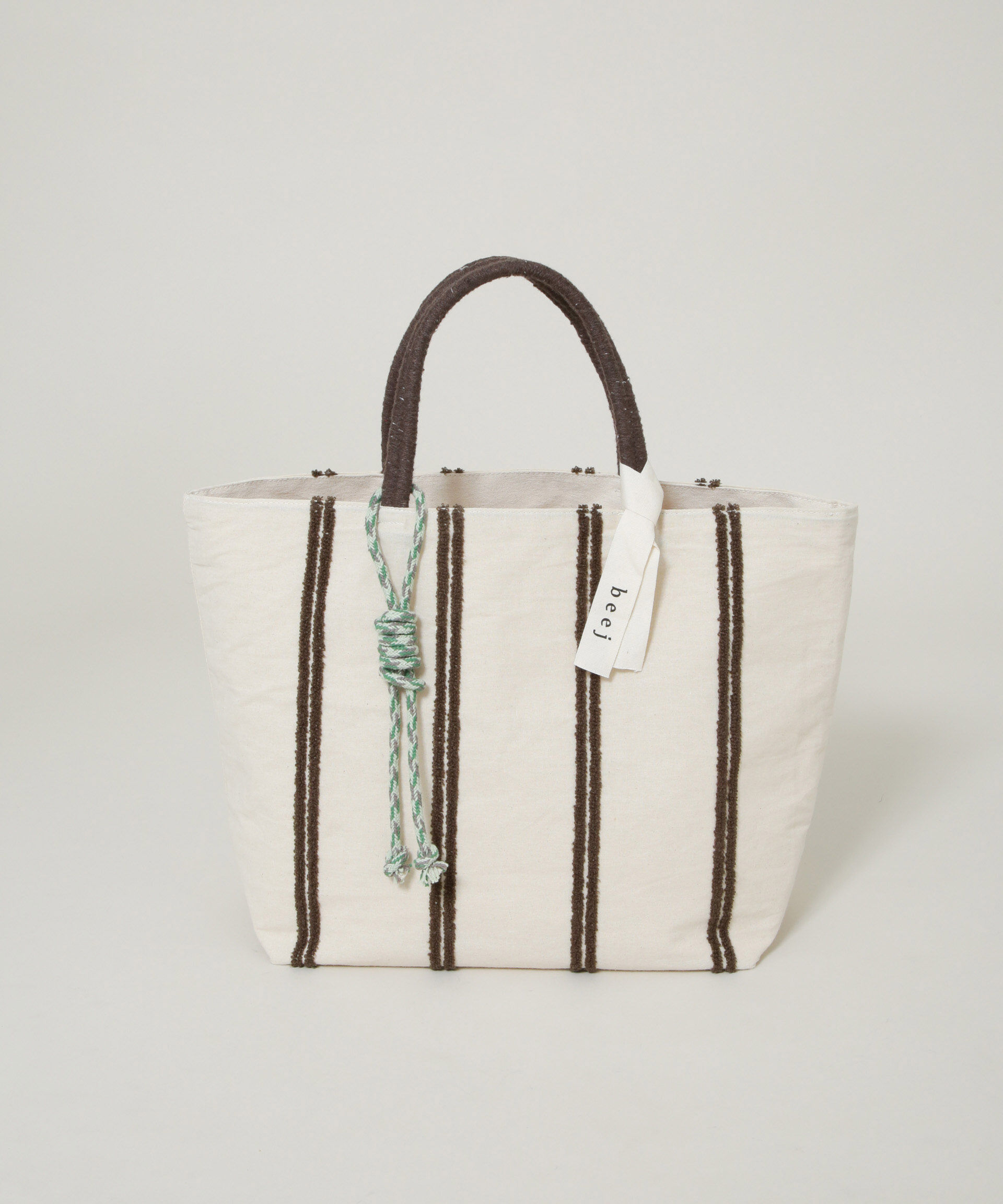 nano･universe「beej/Loop line Big totebag」|ショルダー・メッセンジャー|ホワイト