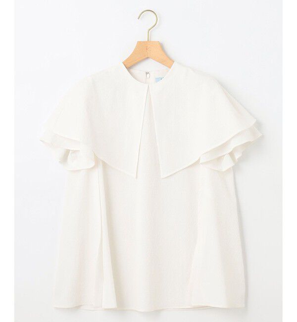 組曲「サッカーストレッチ 襟付きブラウス」|シャツ・ブラウス|