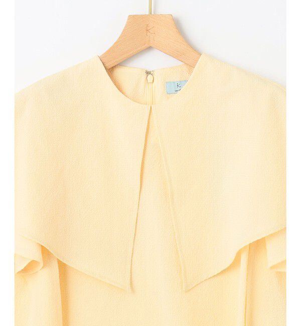 組曲「サッカーストレッチ 襟付きブラウス」|シャツ・ブラウス|