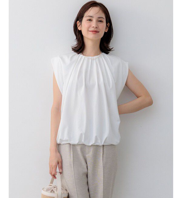 組曲「【WEB限定】サマージャージーバルーンシルエット カットソー」|Tシャツ・カットソー|ホワイト系