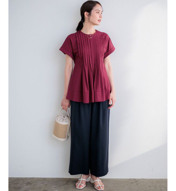 組曲「サマージャージーブラウスライク カットソー」|Tシャツ・カットソー|