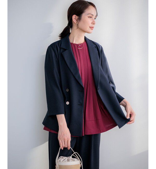 組曲「サマージャージーブラウスライク カットソー」|Tシャツ・カットソー|