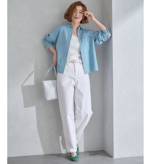 23区「【CLASSY.掲載】コットンリブ タンクトップ」|タンクトップ|