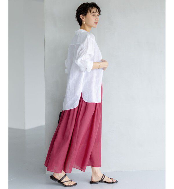 23区「LIBECO ベーシック シャツ」|シャツ・ブラウス|