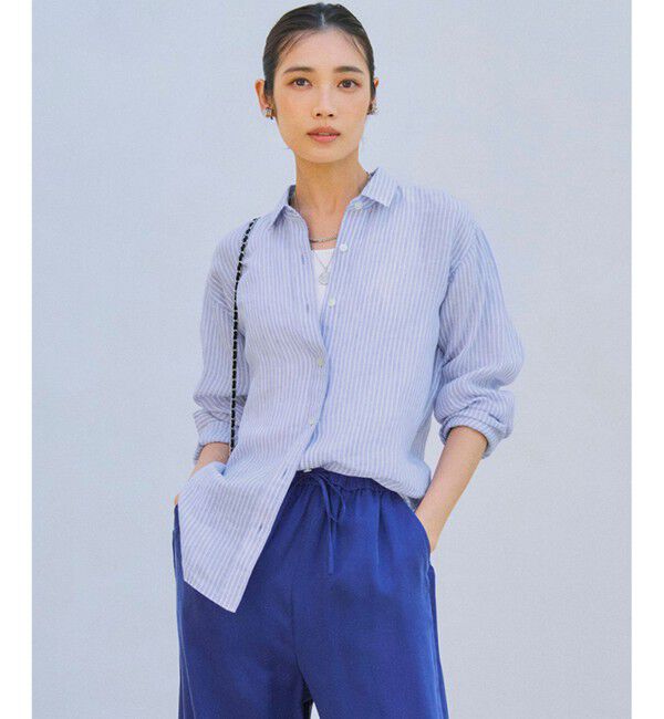 23区「LIBECO ベーシック シャツ」|シャツ・ブラウス|ﾗﾍﾞﾝﾀﾞ